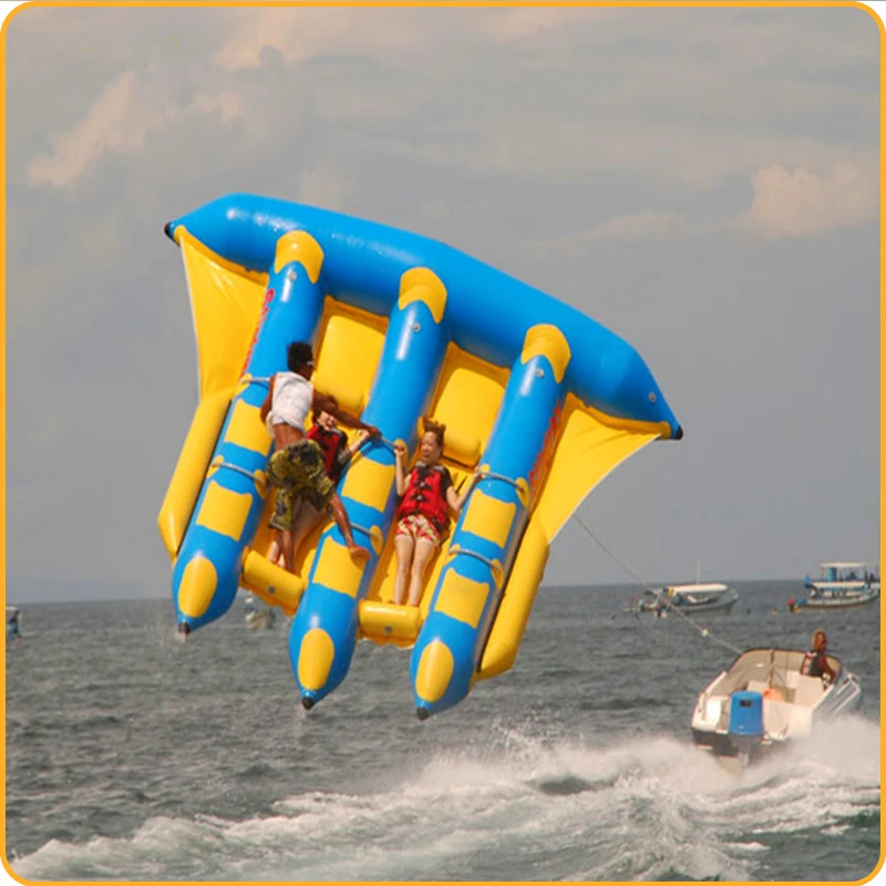 Aeor 6 Person Water Sport Games Inflatable Flyfish Flying Fish Banana Boat 3 Tubes Lake/pool/sea