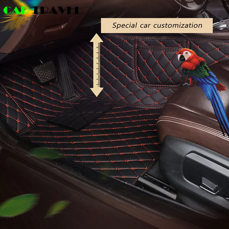 Кожаный автомобильный напольный коврик на заказ для Landrover Evoque RANGE ROVER Velar Discovery 3/4/5