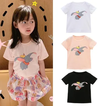 

kids Summer cotton children's cartoon animal print T-shirt 2 colors available