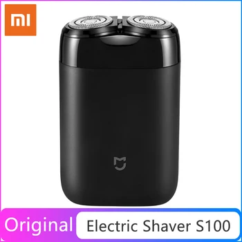 

Xiaomi Mijia Electric Shaver S100 For Men Rotating Portable Waterproof USB Rechargeable Razor beard trrimer shaving Machine