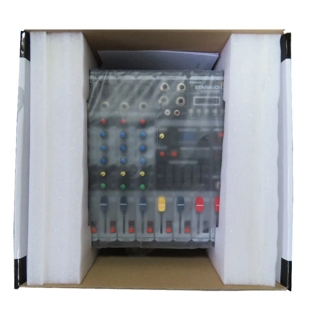 pack of 4ch powered amplifer mixer system with usb bluetooth mp3 music player mixing for audio stage dj system
