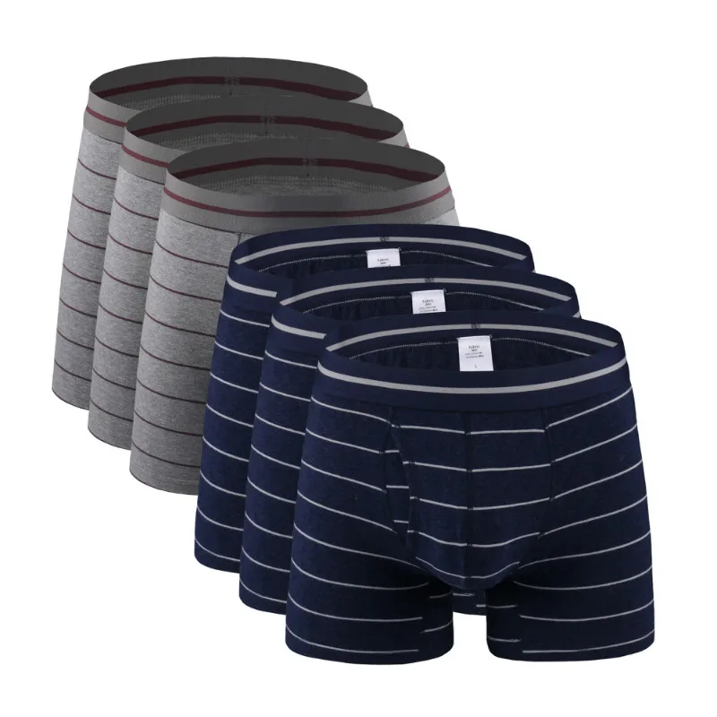 6 Pcs 2368 Mix F21 6 шт./партия, высококачественные брендовые Модные мужские трусы-боксеры, сексуальные длинные трусы, мужское нижнее белье из хлопка, нижнее Белье для сна, мужские трусы-боксеры - Цвет: 6 Pcs 2368 Mix F21