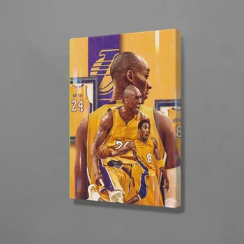 

Kobe Bryant Canvas Pictures Hd Prints Painting Home Decoration Basketball Stars Wall Art Figure Modular Poster For Living Room