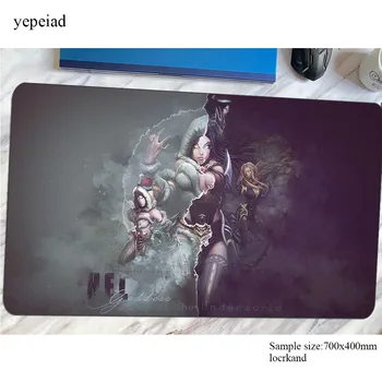 

smite mouse pad gamer 700x400x3mm thick gaming mousepad large notebook pc accessories locked edge laptop padmouse ergonomic mat