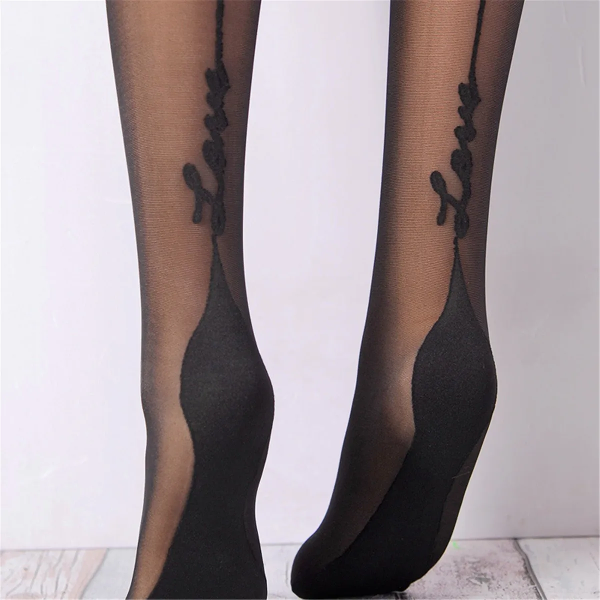 Winter Summer Club Pantyhose Letter Printed Stockings Women Open Crotch Tights Collant Femme Sexy Tights Medias De Mujer