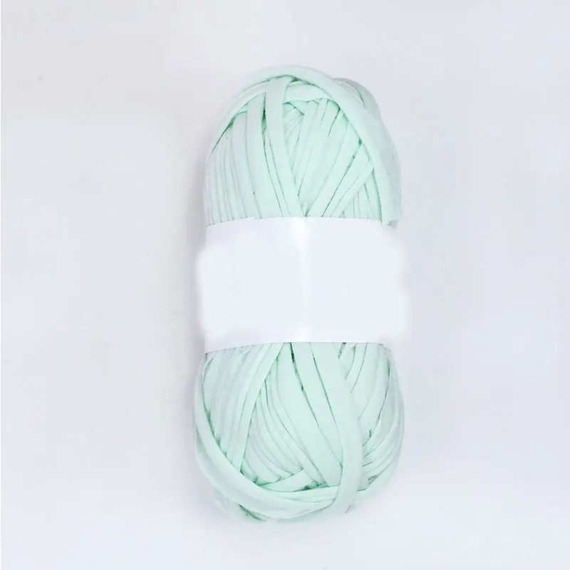 light green 100 г/шт. необычная пряжа для ручного вязания, толстая нить для вязания крючком, тканевая пряжа «сделай сам», сумка, ковер, подушка, хлопковая ткань, футболка, пряжа - Цвет: light green