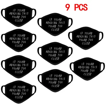

9PCS Face Mask Outdoor Reusable Washable Proof Protect Face Mouth Cover Outdoor Running Cycling Face Cover Breathable Face Mask