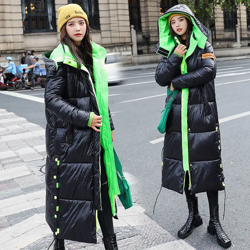 Large size Loose Cotton Coats For Women 2020 Korean New Winter Jackets Female Thick Warm Down Jacket Parka Woman Hooded Overcoat | Женская