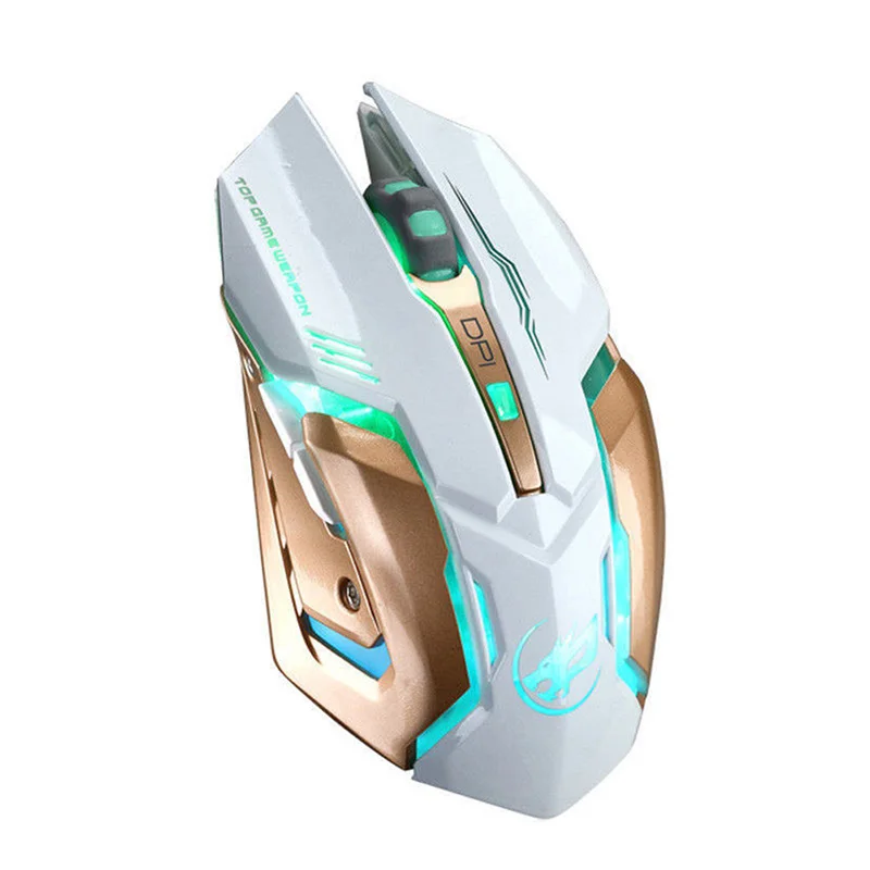 

1pc Rechargeable T1 Wireless Silent LED Backlit USB Optical Ergonomic Gaming Mouse