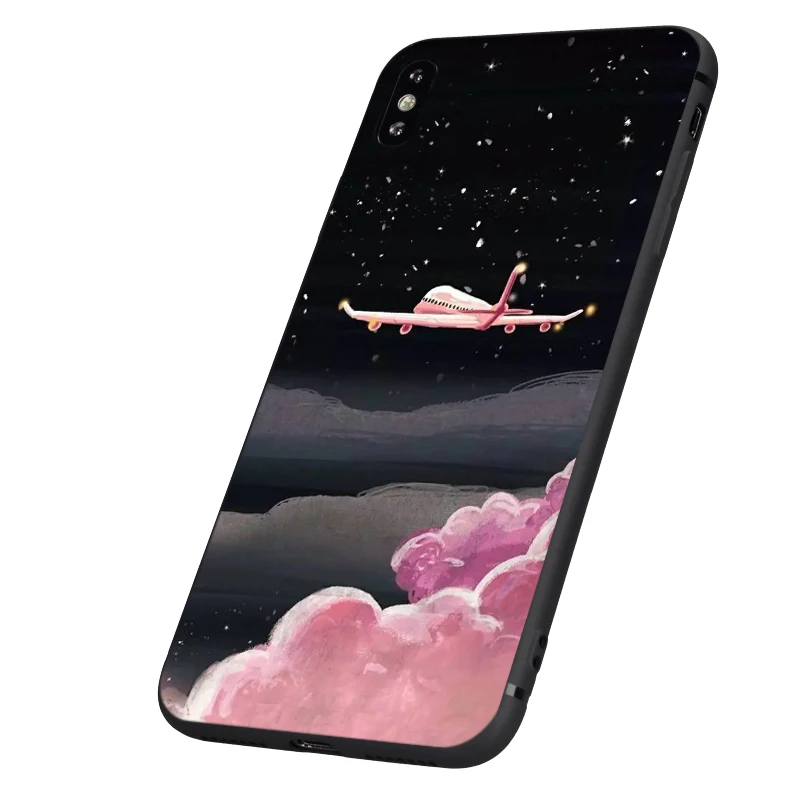 Черный чехол ТПУ для iphone 5 5s se 6 6s 7 8 plus x 10 силиконовый чехол для iphone XR XS 11 pro MAX чехол черный белый простой дизайн