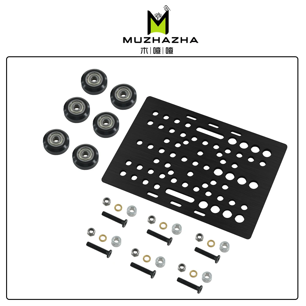 

V-Slot Gantry Set 20-80mm Gantry plate with wheels for aluminum profiles V-slot aluminum plate kits Gantry Plat 3D Printer part