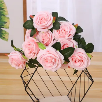 

Rose imitation flower home decoration wedding bouquet Festival party decoration looks good and easy to manage