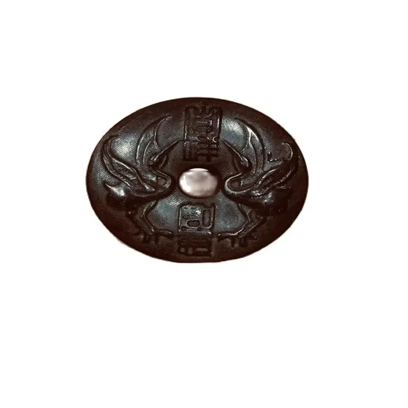 

Jade ornaments, iron meteorite crane pendant, can absorb magnet liangzhu cultural relics
