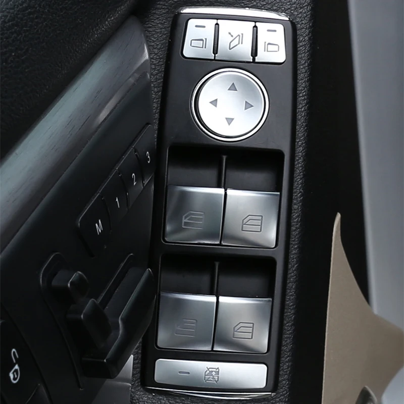 Стекло автомобиля Лифт кнопка накладка наклейка для Mercedes Benz A B C E GLA CLA GLK GL ML GLE класс
