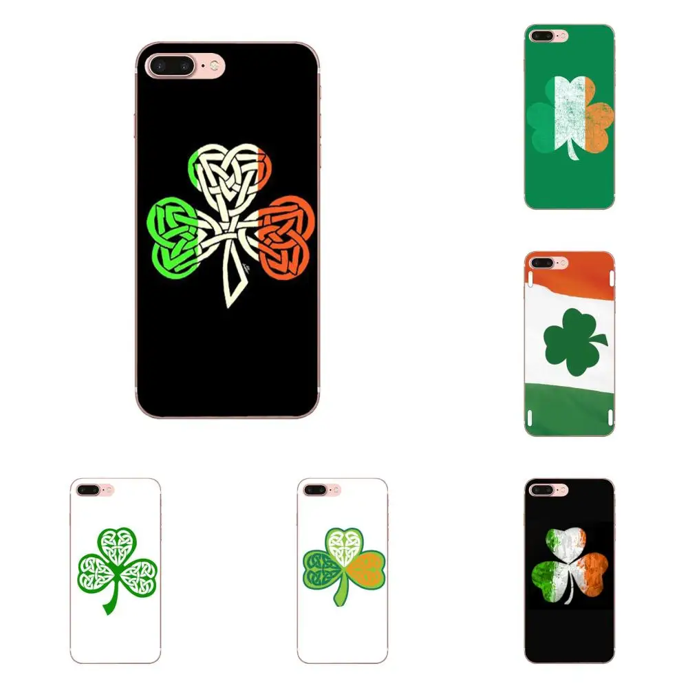 Lucky Irish флаг с клевером для Galaxy A3 A5 A7 A8 A9 A9S On5 On7 Plus Pro Star 2015 2016 2017 2018 милый блочный
