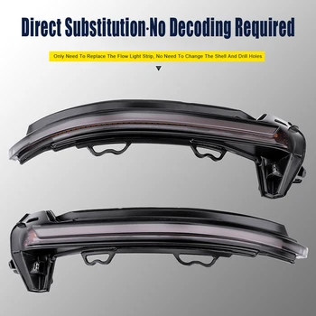 

For Audi A4 A5 B9 S4 S5 RS5 2017 2018 2019 LED Dynamic Turn Signal Blinker Sequential Side Mirror Indicator Light Repeater Light