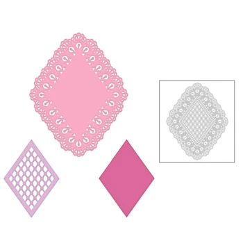 

2020 New Pattern Layered Edge Lace Embossing Metal Cutting Dies For DIY Scrapbooking Decoration Greeting Card Cut Paper no Stamp