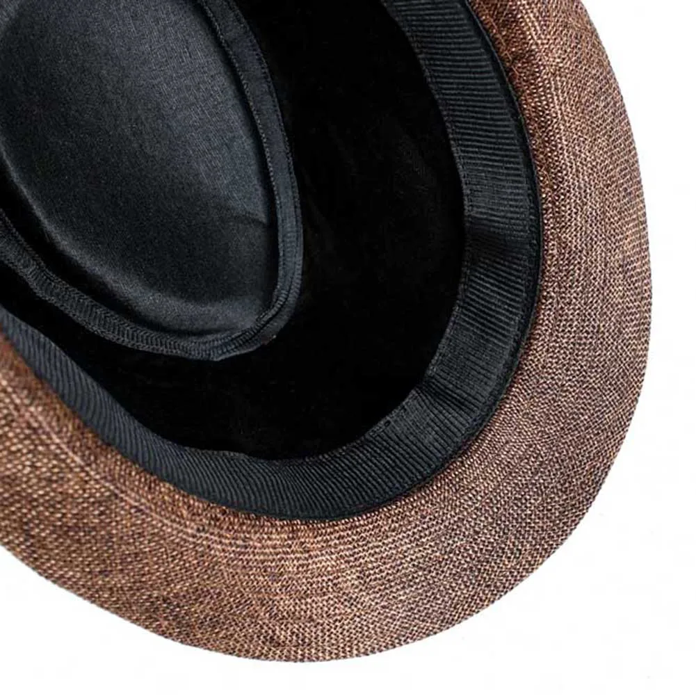 Summer Men New Weaving Linen Straw Sun Hat Sun Protective Foldable Breathable Casual Simple Caps Temperament Male Cap