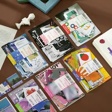 

60 Pcs Rainbow Paradise Series Decorative Washi Stickers Scrapbooking Stick Label Diary Stationery Album Sticker with Card