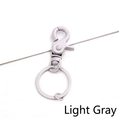 Light Gray Meetee 10/30 шт 7 х 3 см Цвет брелок для ключей с декоративной металлической пряжкой и омаров оснастки пряжкой сумка подвеска брелок повесить застежка-крючок аппаратные средства "сделай сам" Материал - Цвет: Light Gray
