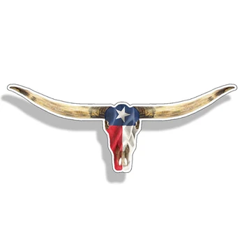 

Dawasaru Texas Longhorn Lone Star Flag Car Sticker Personalized Decal Laptop Motorcycle Auto Accessories Decoration PVC,13cm*5cm