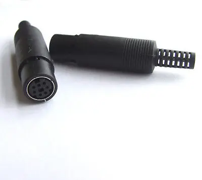 DHL/EMS 250 шт 7 Pin Mini-DIN муфта, штепсель Соединитель с пластиковой ручкой пайки cables-A8