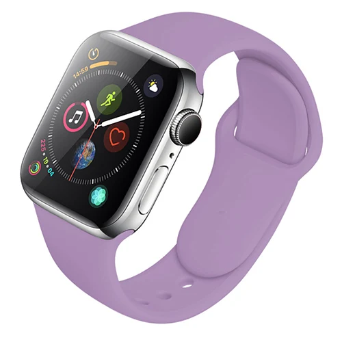 Силиконовый ремешок для часов Apple Watch 5 4 44 мм 40 мм ремешок для iwatch Apple Watch Series 3 2 1 38 мм 42 мм полосы - Band Color: color 32