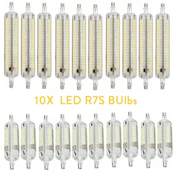 

10x LED Floodlight Bulb R7S J78 J118 78mm 118mm 4014 SMD 10W 15W Light Ampoule Replacement Halogen Bombillas Spotlight 110V 220V