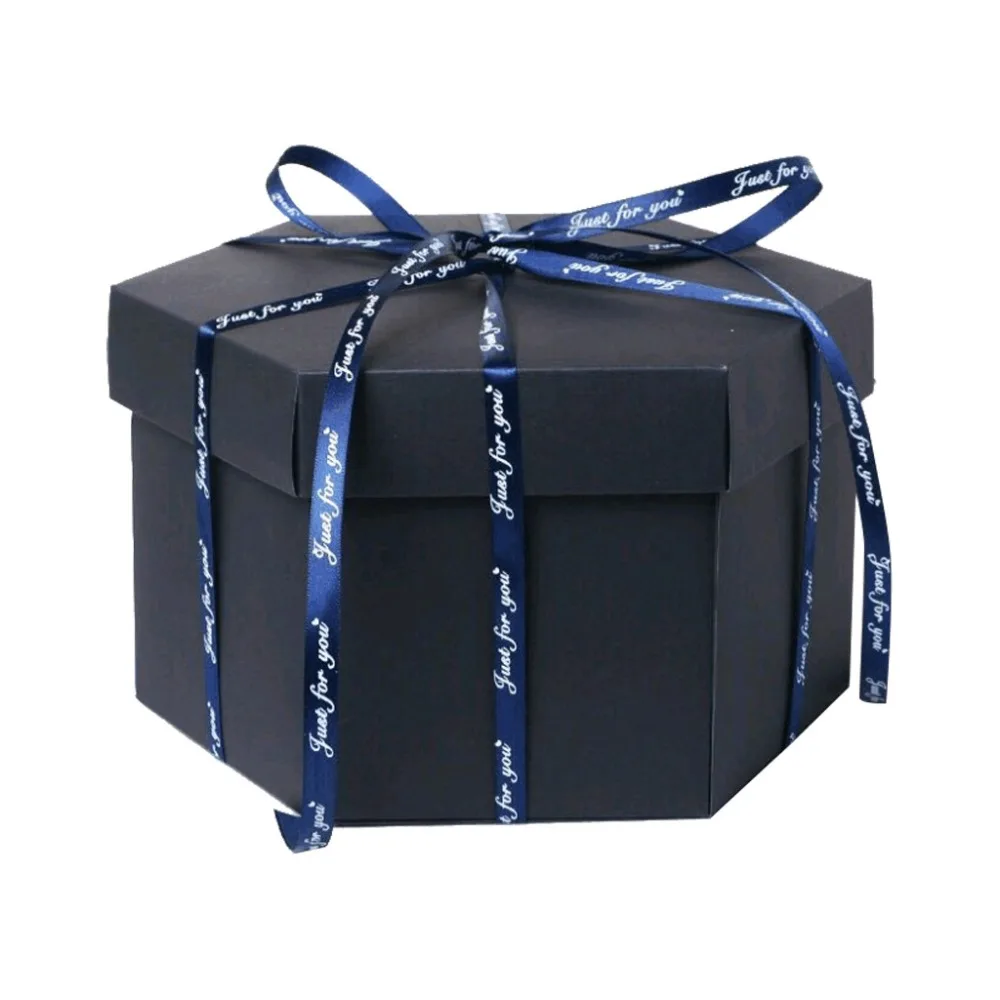 Юбилей сюрприз вечерние любовь взрыв коробка подарок взрыв на юбилей скрапбук DIY Фотоальбом подарок на день рождения TDH