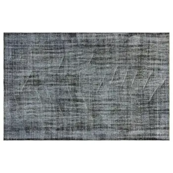 

Handmade Gray Vintage Overdyed Turkish Area Rug 159x241 Cm-5'3''X7'11''
