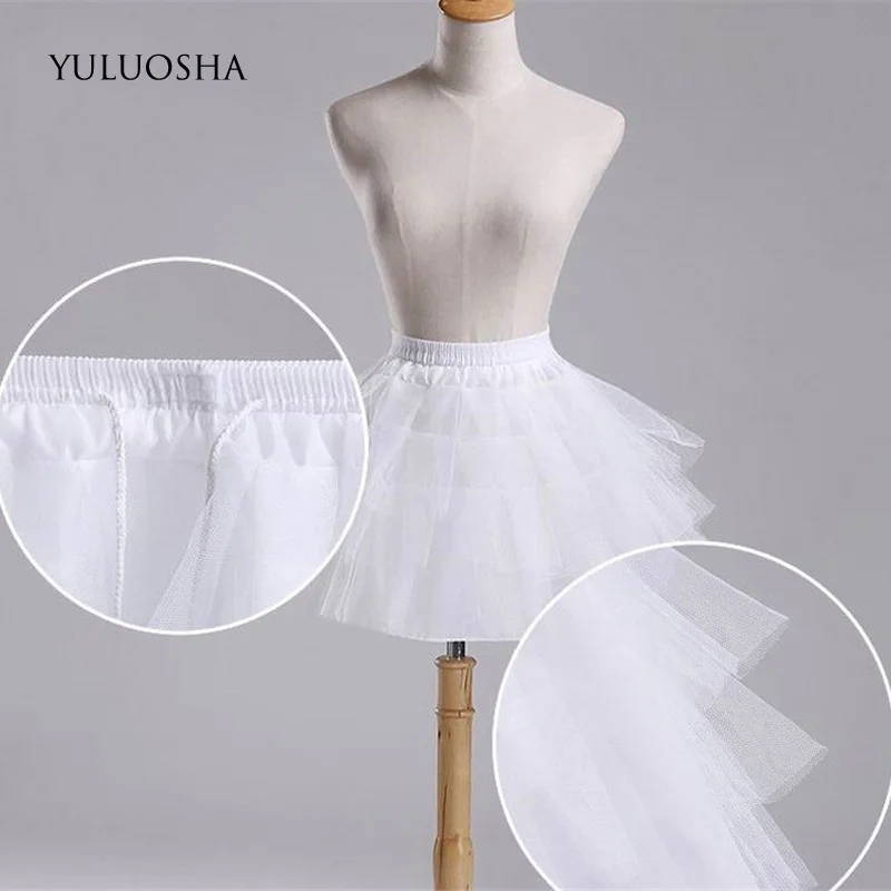 YULUOSHA тюль для нижней юбки короткие кринолиновые Свадебные Подъюбники обруч юбка