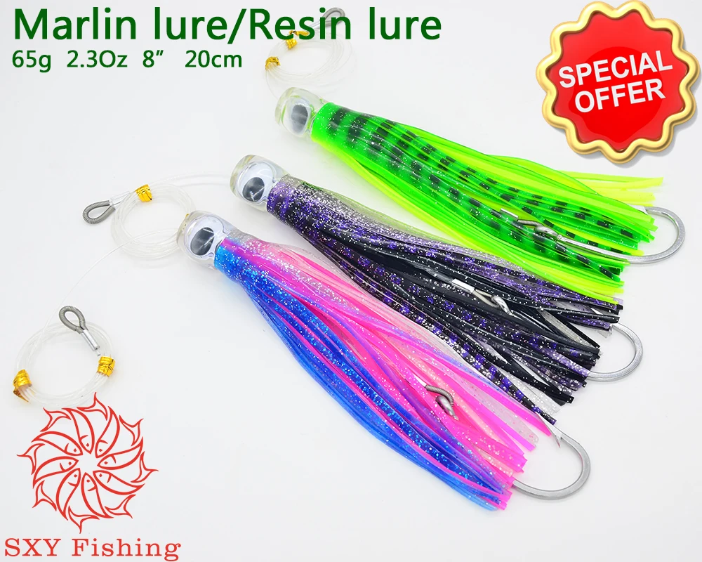 SXY FISHING Resin lure Marlin lure 2.3OZ trolling lure Minor defects  Special treatment - AliExpress