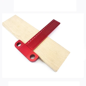 

Precision Woodworking T-Square 160mm Scribe Mark Measurement Tool Cross-calibration Ruler Crossed Ruler Wood Working Scribe