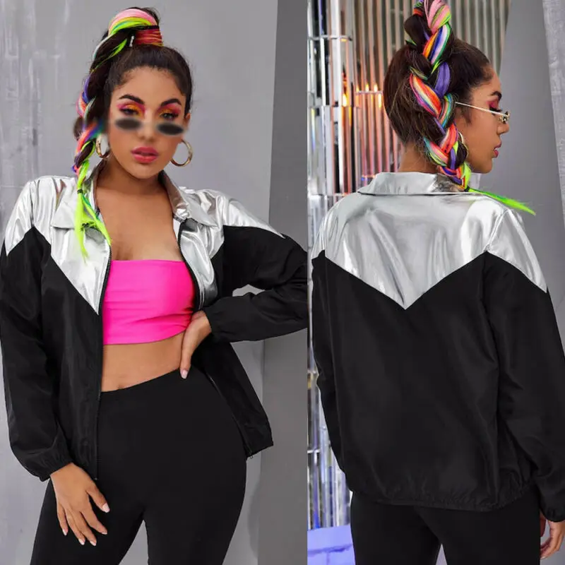 Куртка женская демисезонная на молнии свободная повседневная верхняя одежда с