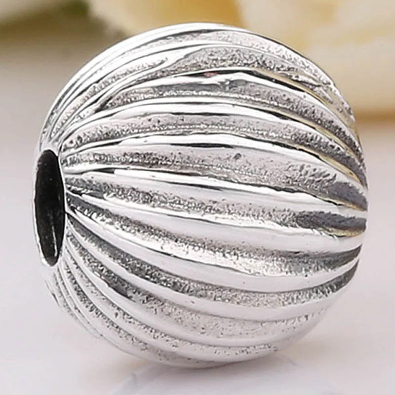 

Original Organic lines Seeds Of Elegance Clip Lock Stopper Beads Fit 925 Sterling Silver Bead Charm Bracelet Diy Jewelry