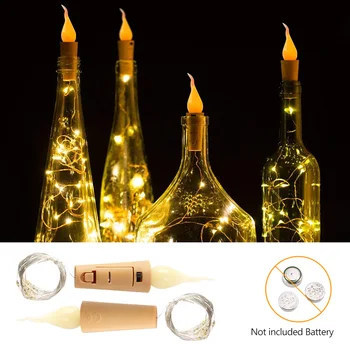 

2/6/10 Pack Bottle Cork Light Copper Wire String Lights For Wine Bottle Light 20 Leds 2M For Indoor Outdoor Chrismas Light Decor