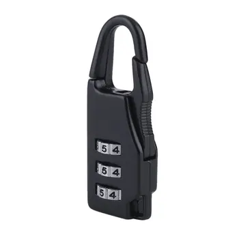 

1pcs Security 3 Combination Travel Suitcase Luggage Bag Code Lock Zipper Padlock Jewelry Boxes Tool Chests zinc alloy New