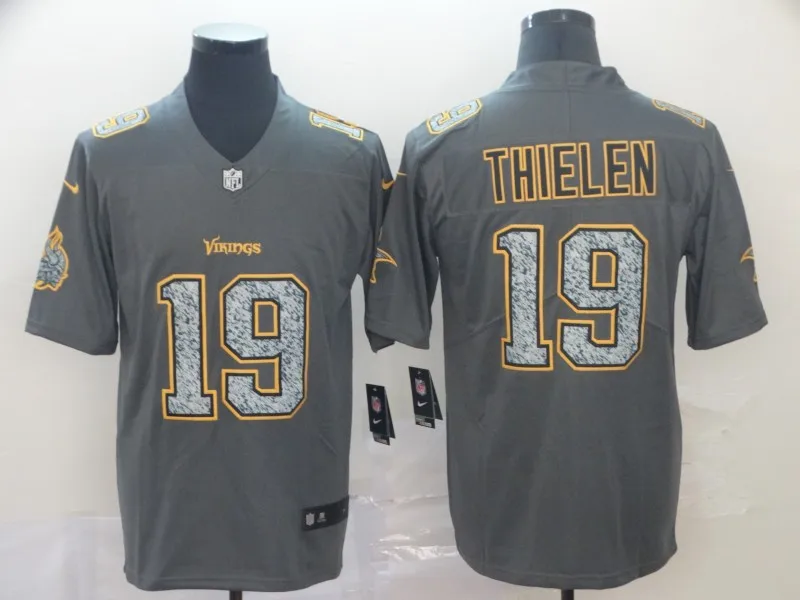 For men Vikings Мужские взрослые Джерси 14 Стефон диггз 19 adam thielen 22 чехол Keenum 7 Harrison 33 Dalvin Cook Smith Adam Minnesota - Цвет: For men