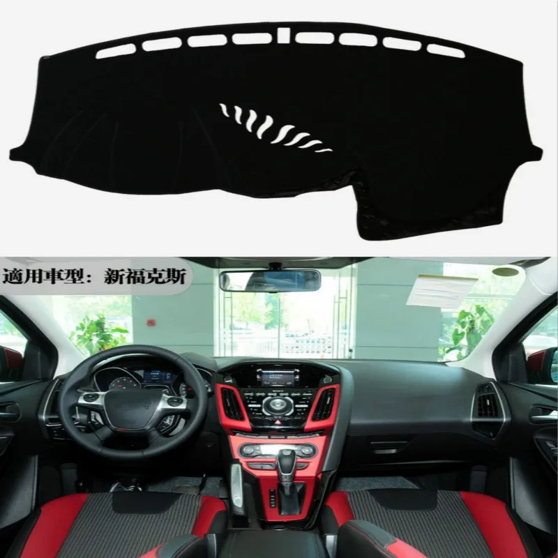 

For Ford Focus 3 MK3 2012 2013 2014 2015 2016 2017 2018 Car Dashboard Covers Mat Avoid Light Pad Sun Shade Carpets Protector LHD