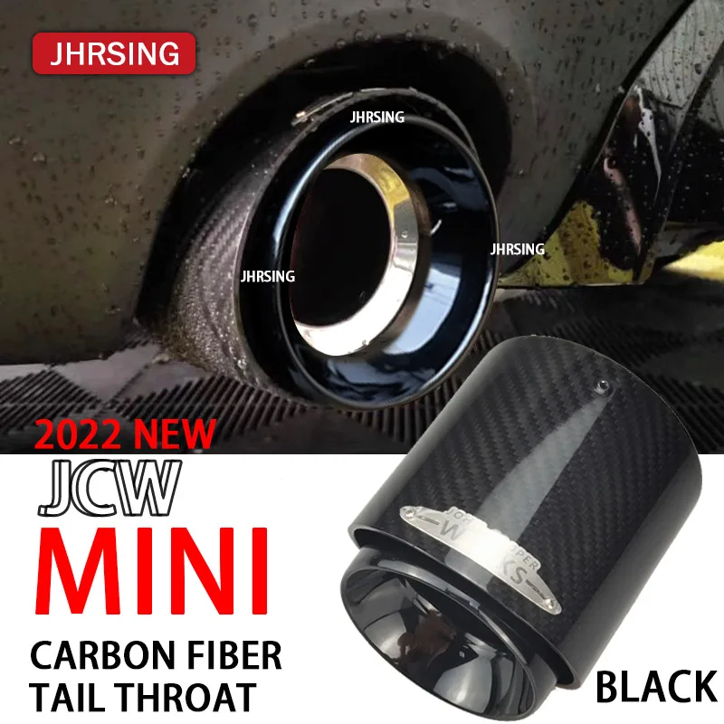 

Carbon Fiber Mini Exhaust Tip Muffler Tips Fit for 2022 2.0T JOHN COOPER WORKS exhaust pipe 95mm mini JCW black/silver F54/F60