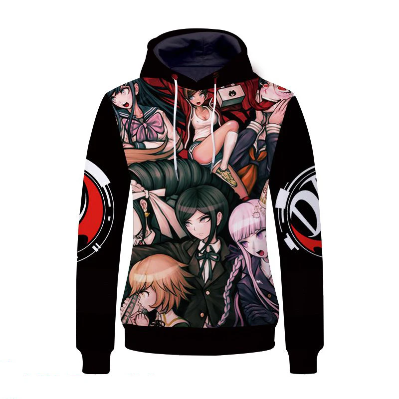 Sudaderas Con Capucha Para Hombre Sudaderas DangAnronpa: Trigger Happy 3D Hoodie Monokuma Naegi Makoto Enoshima Junko Abrigo Tops De 37 € | DHgate