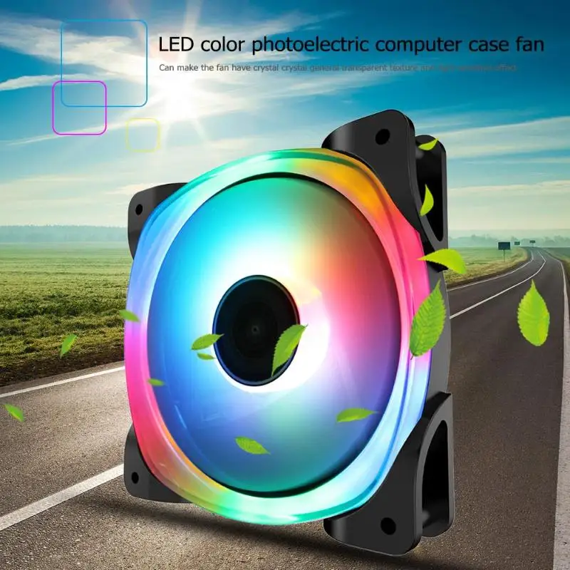 Jonsbo FR-701 34 RGB светодиодный светильник Вентилятор охлаждения DC 12 В чехол для ПК радиатор вентилятор с жидкостным подшипником кулер для компьютера Funs