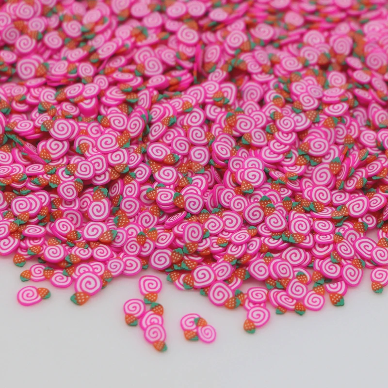 

Happy Monkey Polymer Clay Fruit Slices Slime Supplies New Fimo Flower Hearts DIY Accessories Decor For Fluffy Cloud Clear Slime