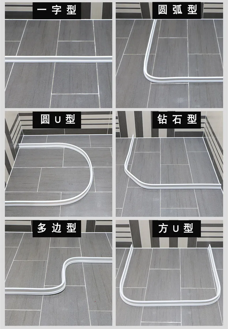 3M Silicone Bathroom Water Stopper Blocker Shower Dam Dry And Wet Separation Flood Barrier Non-slip Door Bottom Sealing Strip 3M Silicone Bathroom Water Stopper Blocker Shower Dam Dry And Wet Separation Flood Barrier Non-slip Door Bottom Sealing Strip