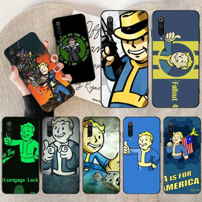 CUTEWANAN game Fallout Vault Boy DIY окрашенный блестящий чехол для телефона Xiaomi Mi9 9SE 8SE Pocophone F1 Mi8