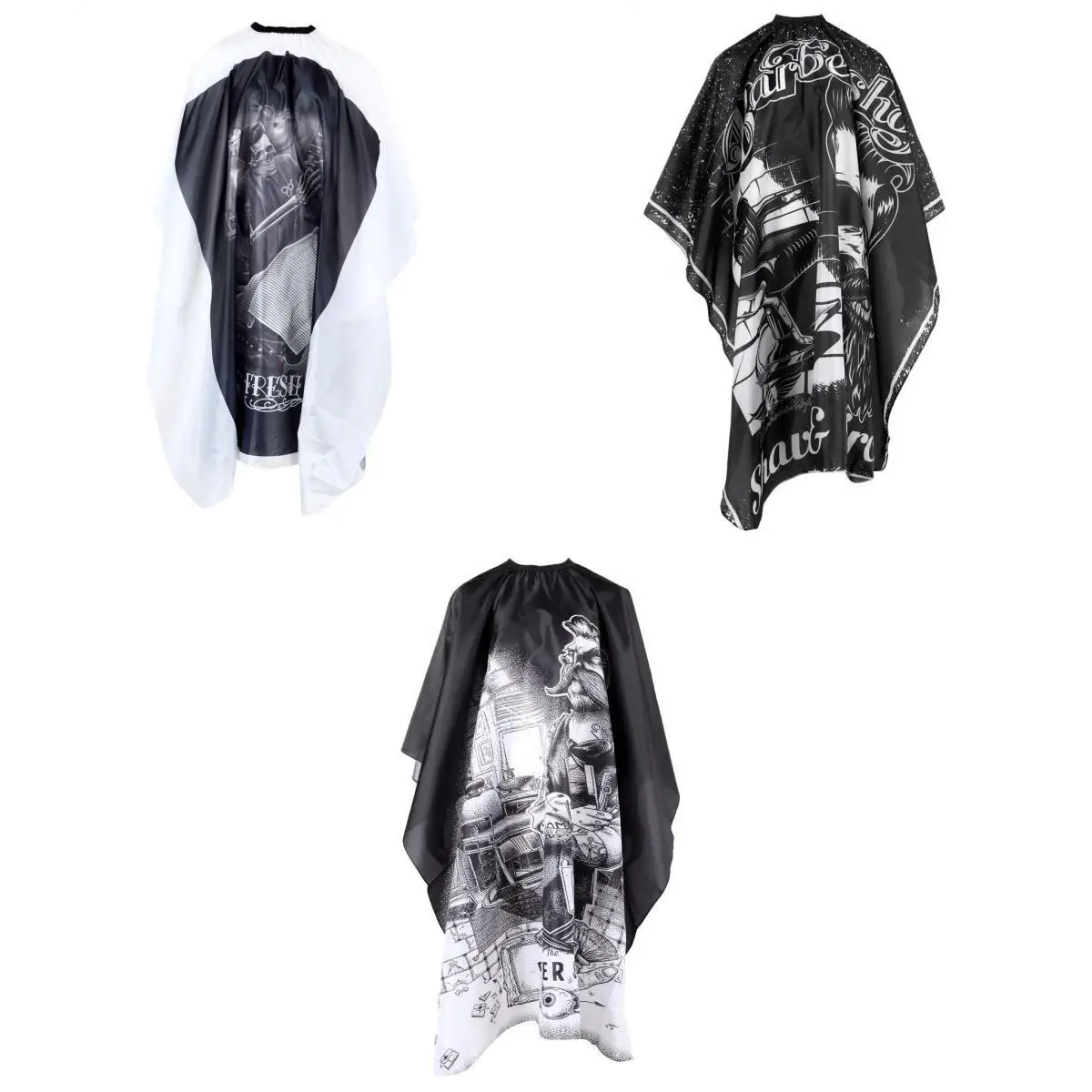 3X Hair Cutting Cape Gown Unisex Hair Salon Apron Cloth Stylist Barber Capes