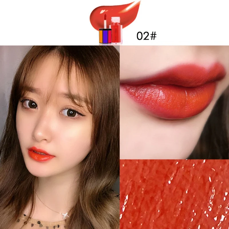 Moisturizing Red Velvet Matte Lip Gloss Waterproof Cherry Red Liquid Lipstick Lip Tint Lasting Lip Gloss Makeup MKXJ