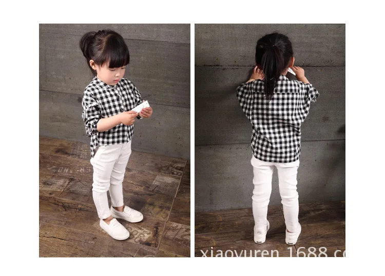 Children's and Boys'clothes Spring and Autumn Cardigan Long Sleeves Lattice Shirt Length Later Growth Bat Shirt Tidal Clothes