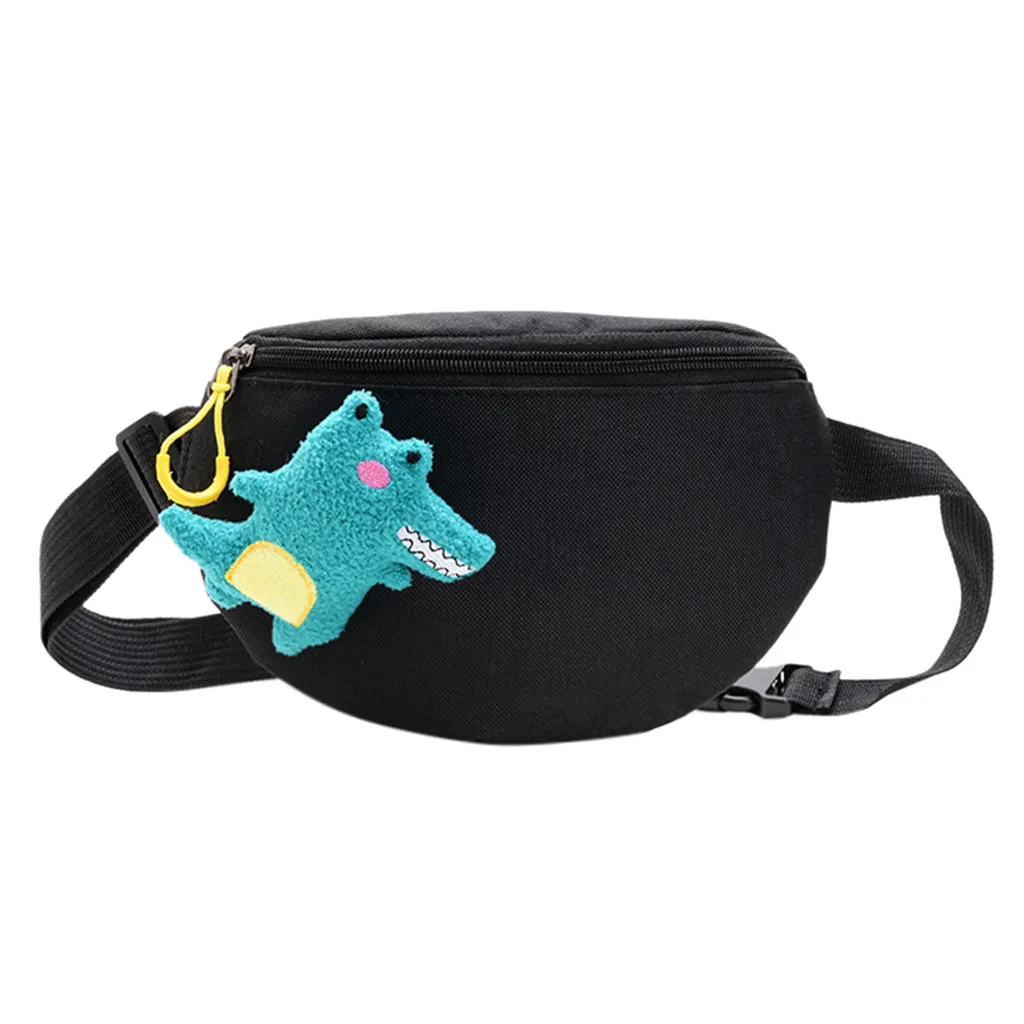 

Waist Bags For Kids Designer cute Fanny Pack Fashion Outdoor Simple Zipper Nylon Mother & Child Dinosaur Pockets Chest Bag#918