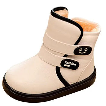 

Winter Gilrs Boots Kids Shoes Outdoor Warm Sneakers Ankle Boots Snow Boots Children Flat Shoes Casual Footwear tenis infantil